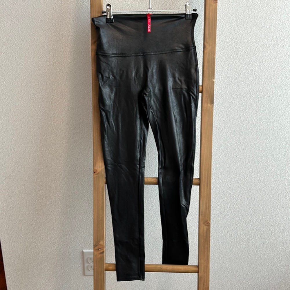 Spanx Faux Leather Legging Petite